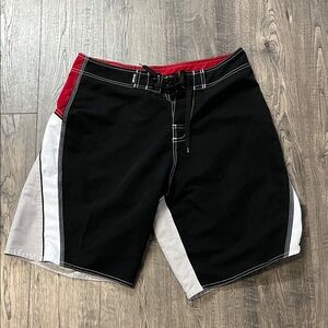 Black and Red Men's Shorts